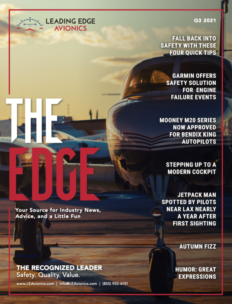 The Edge, Leading Edge Avionics newsletter